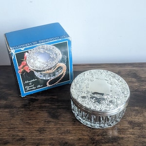 Silver and crystal jewelry box