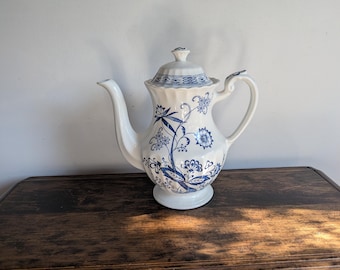 J&G Meakin Blue Nordic coffee or teapot made in England