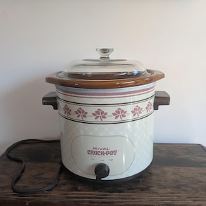 Rival 3 1/2 liters crockpot med avtagbart keramiskt foder och glaslock