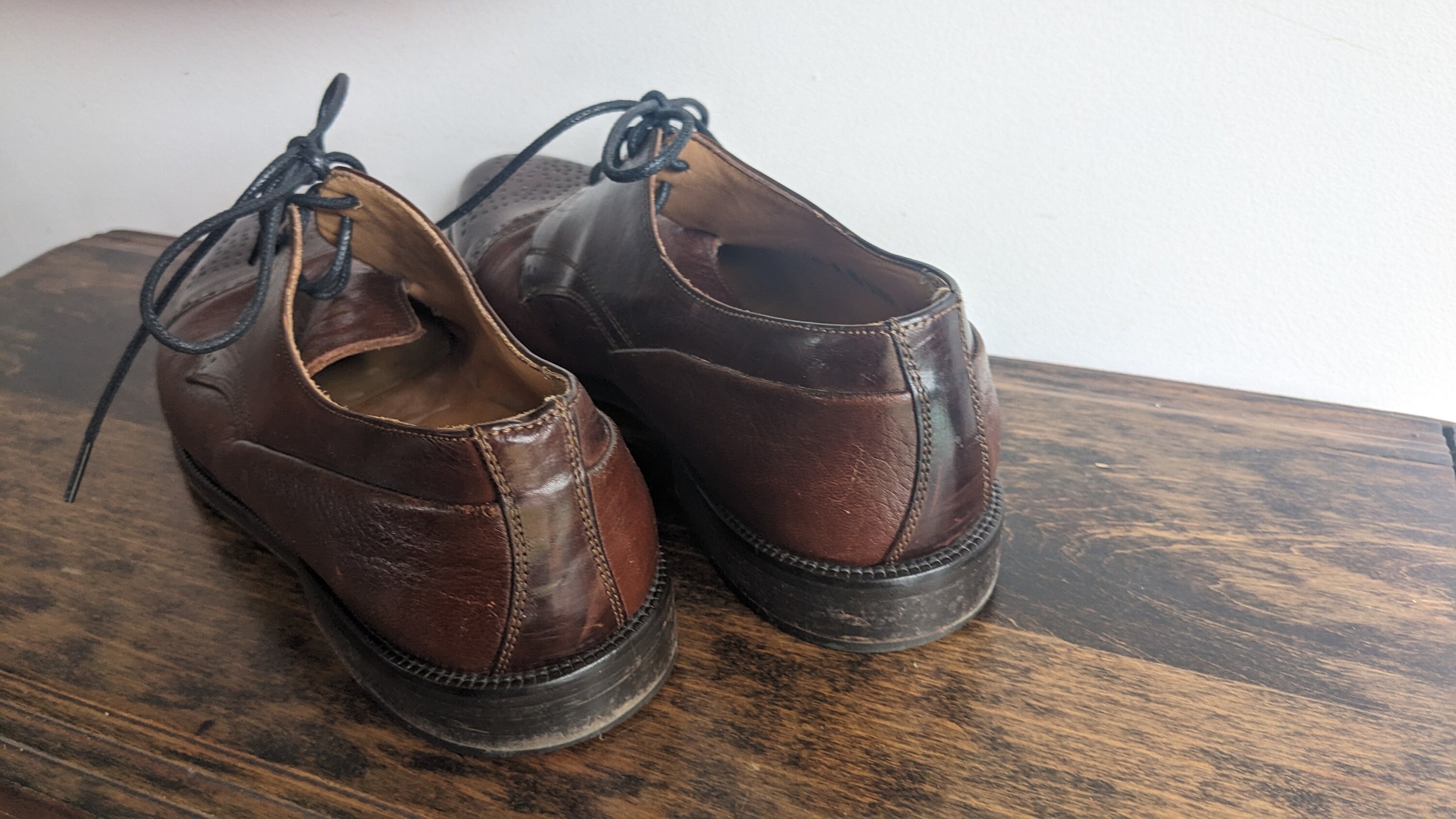 Johnston & Murphy Cellini Cap Toe Leather Lace up Shoe EUC johnston murphy cellini products for sale | eBay main image 2