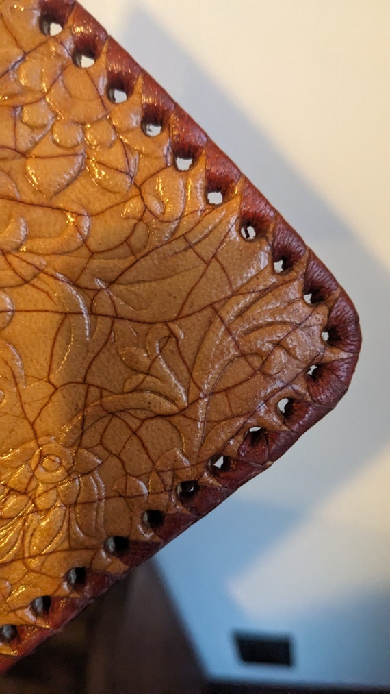 Tooled leather western style purse - image 8