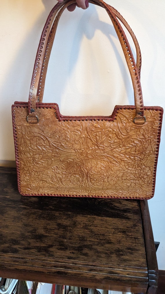 Tooled leather western style purse - image 4