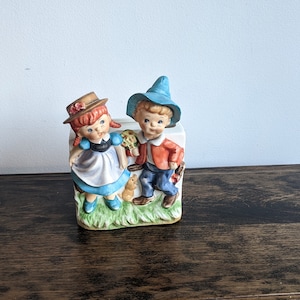 Cute country kids plant pot planter