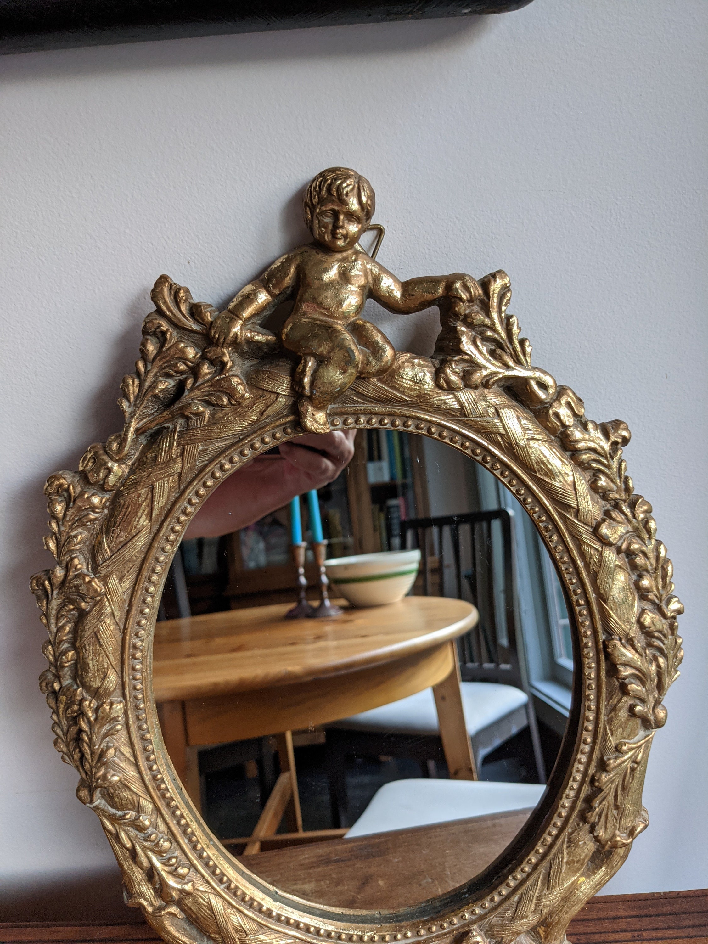 Venetian Mirror With Cherub Accents