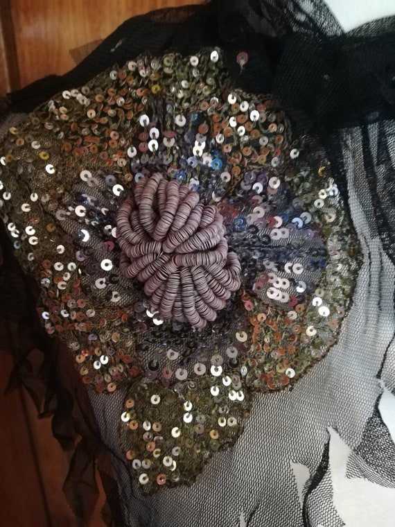 Antique Hand Beaded 1920's Scarf/wrap
