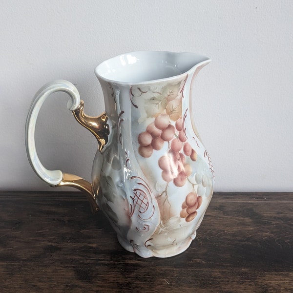 Bernadotte porcelain pitcher hand painted