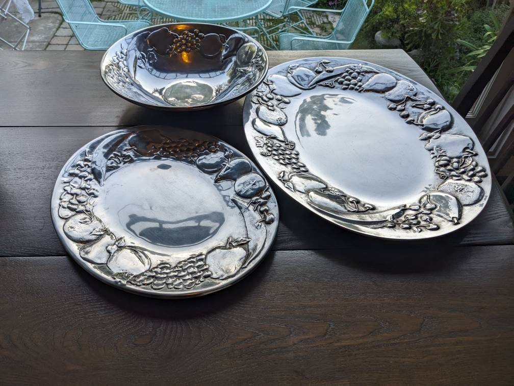 Wilton Arle Pewterサービングトレイ Wilton Pewter Serving Bowl - Etsy