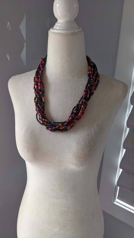 Colorful beaded necklace