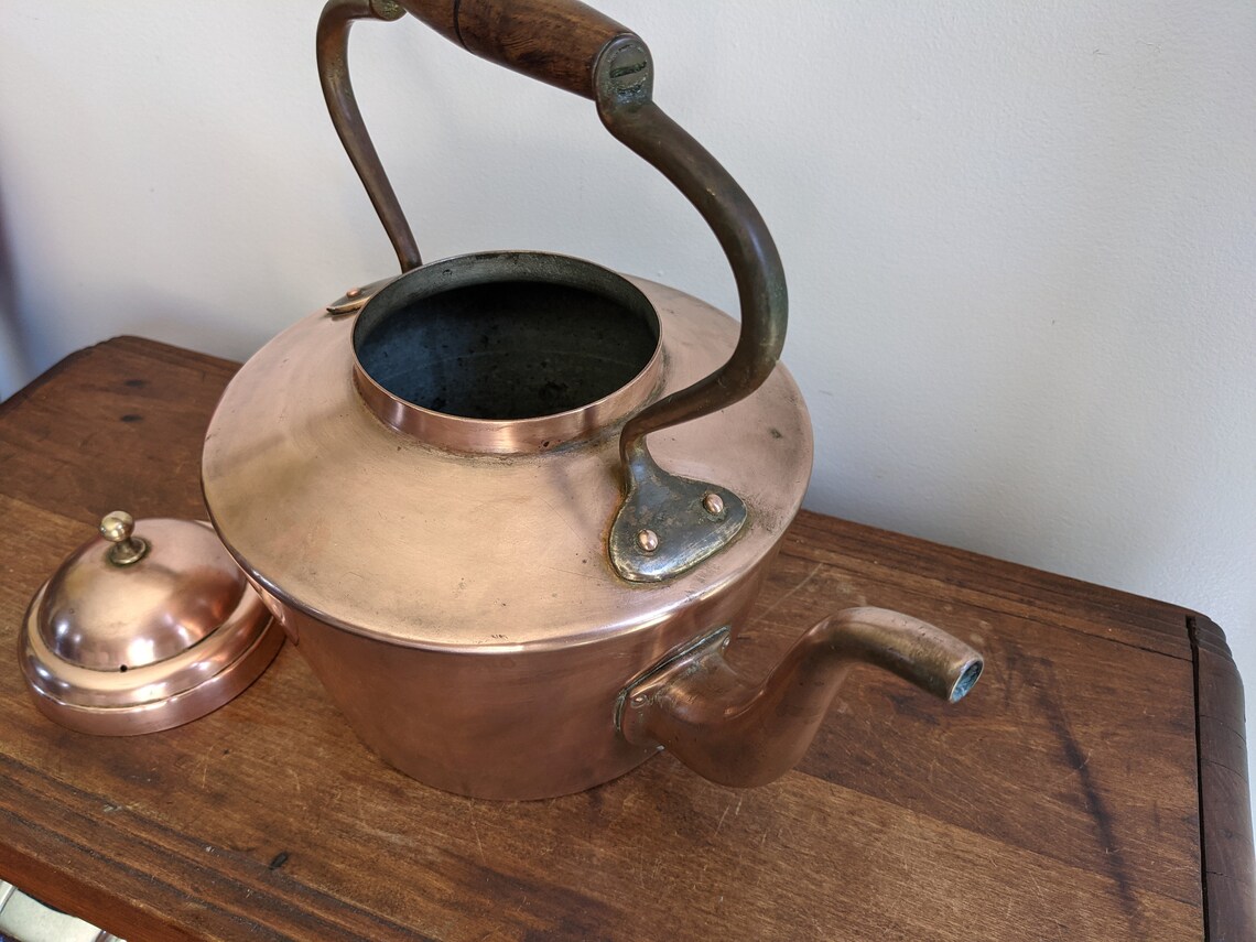 Antique Italian copper kettle Bongusto Etsy