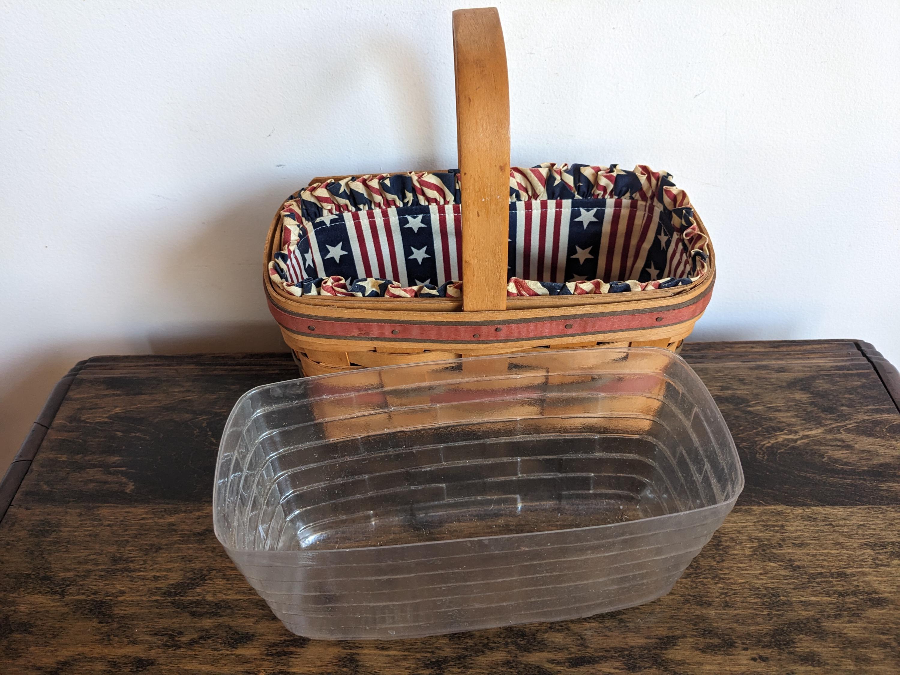 1994 Vintage Longaberger Basket With Liner - Etsy