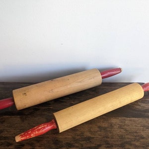 Choix de rouleaux à pâtisserie en bois vintage