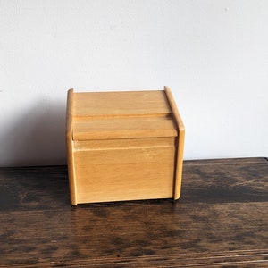 Holz Rezept Karte Datei Box