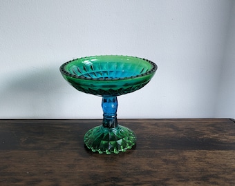 Vintage carnival glass candy dish
