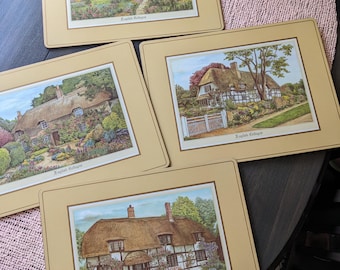 Pimpernel Corkback Placemats set of 4, English Cottages