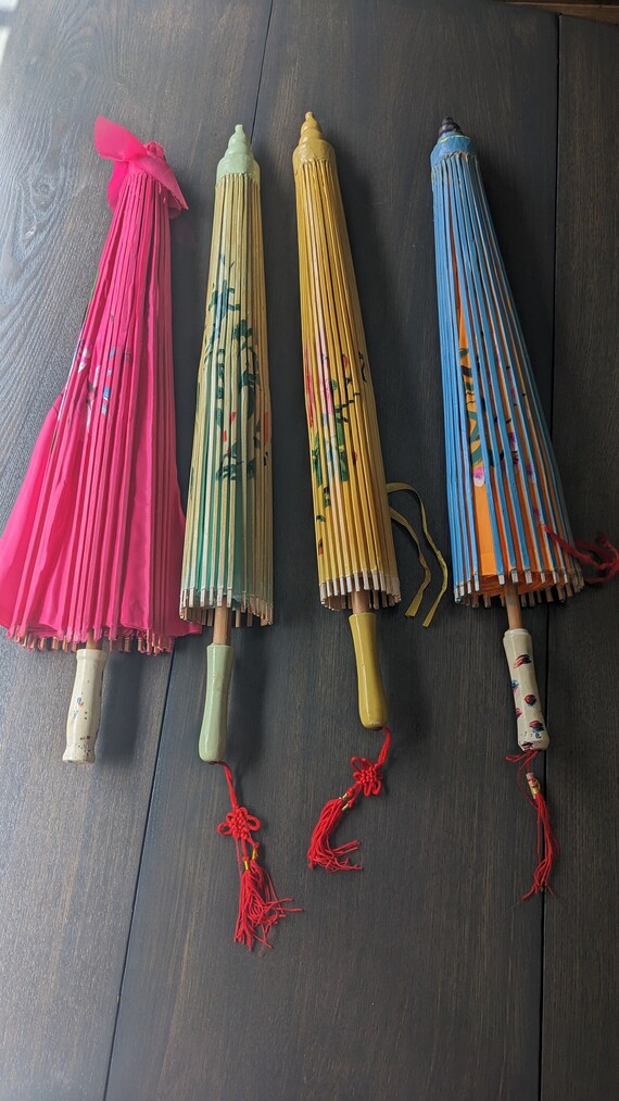 Vintage Chinese parasols umbrellas - image 3