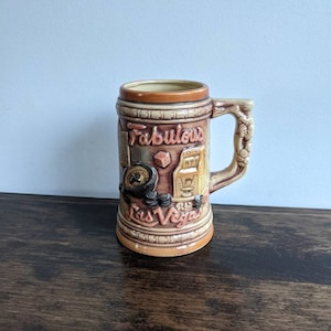Vintage Las Vegas Beer Stein