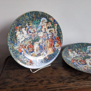 Limoges CH Field Haviland plate, La Chasse a la Licorne, French porcelain
