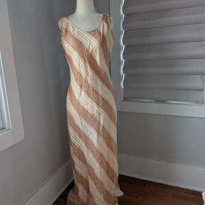 Liz Claiborne long linen sleeveless dress s/m