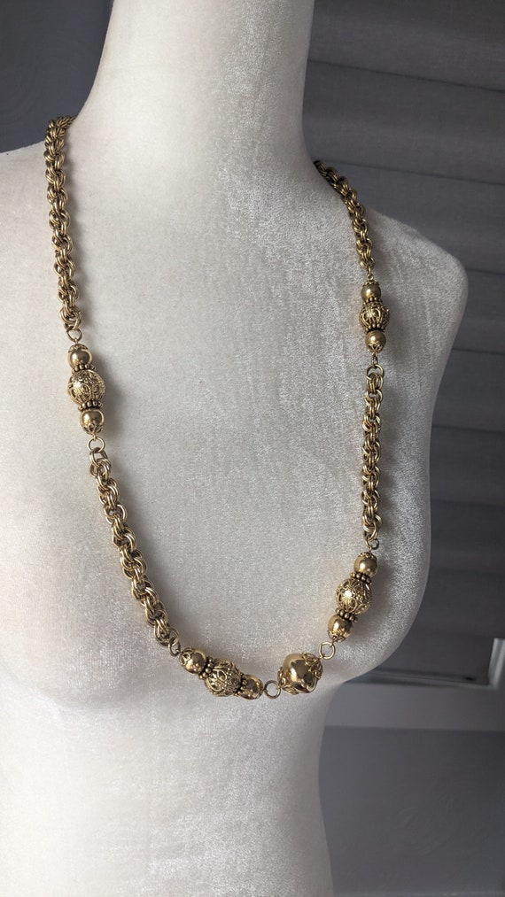 Gold chain necklace, 1928 brand