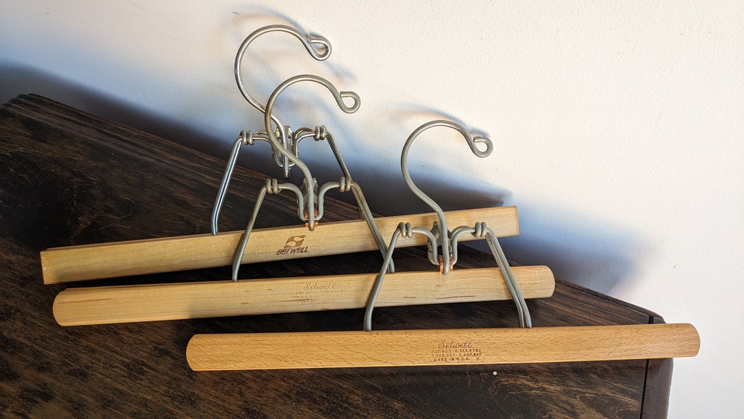 Setwell Wooden Skirt Hangers Etsy