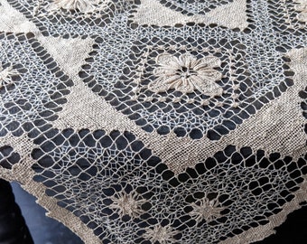 Handmade cotton lace tablecloths