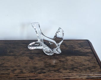 prato de doces de gaivota de cristal anos 70