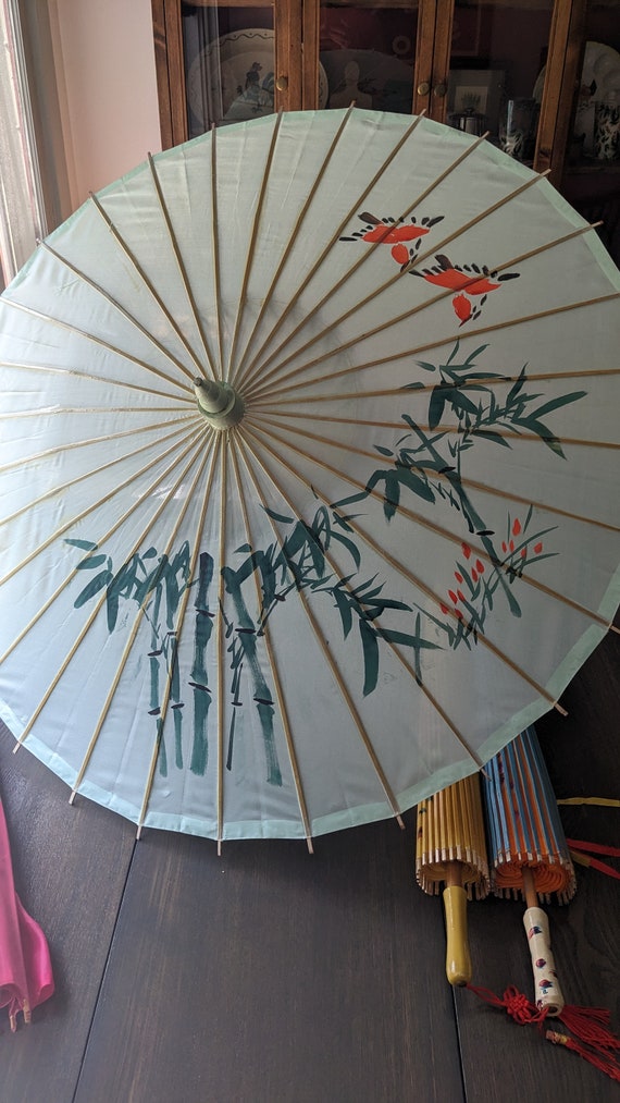 Vintage Chinese parasols umbrellas - image 5