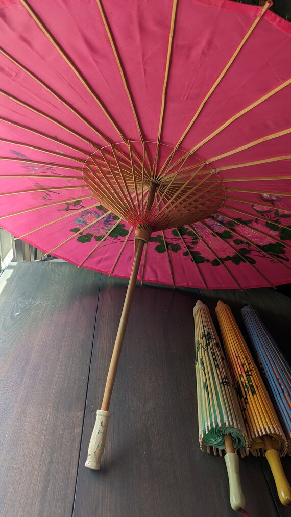 Vintage Chinese parasols umbrellas - image 2