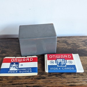 Scatola portaschede in metallo acciaio 3" x 5".