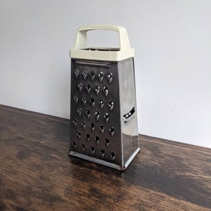 Vintage Wood Box Cheese Grater, 13 X 5 X 3 1/2, Hand Painted