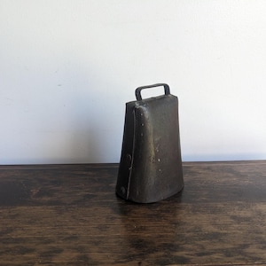 antique iron cow bell