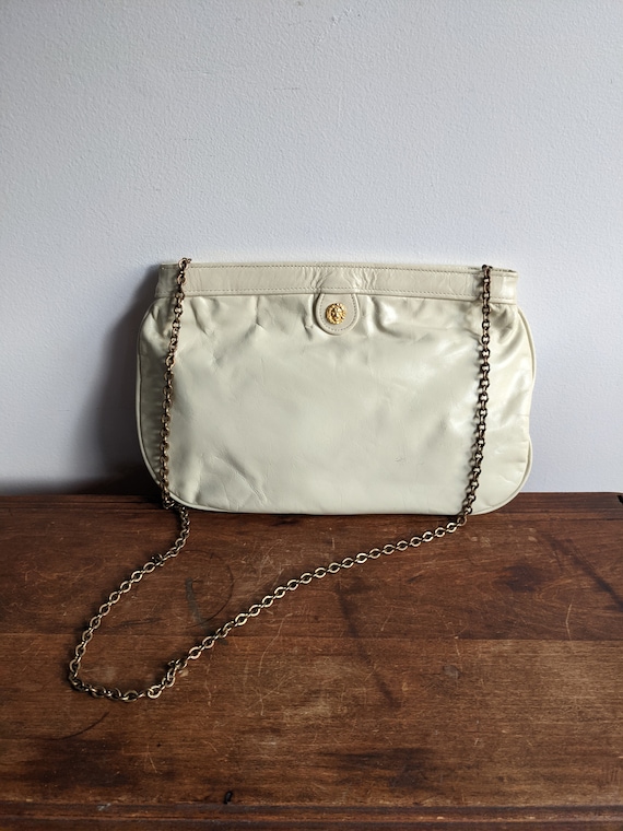 vintage leather Anne Klein 80's purse