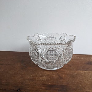 pretty cut glass bowl