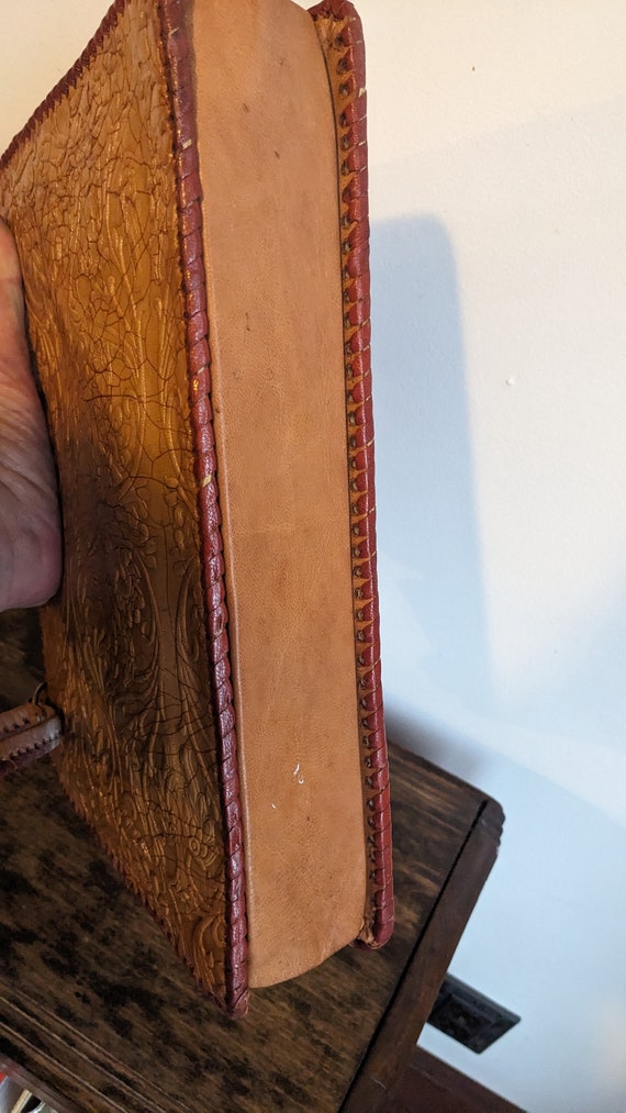 Tooled leather western style purse - image 7
