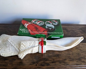 Set de 6 servilleteros navideños