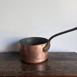 Vintage French Copper Saucepan