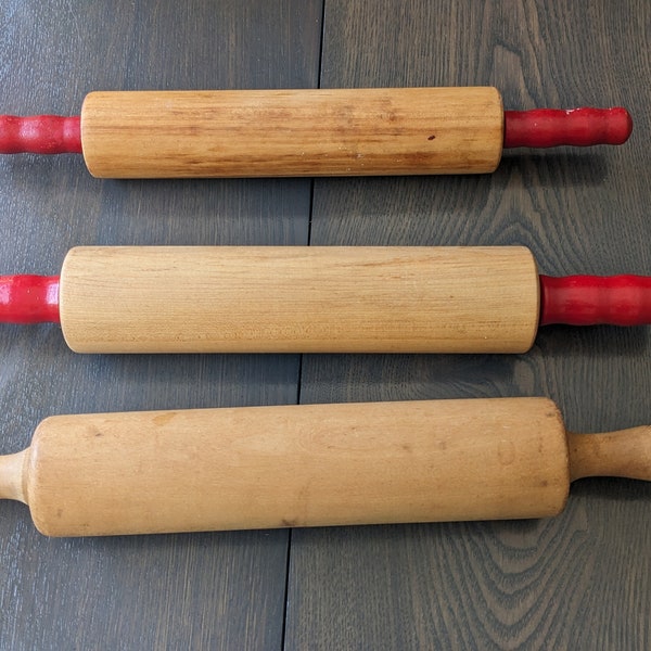 Choice of vintage wooden rolling pins
