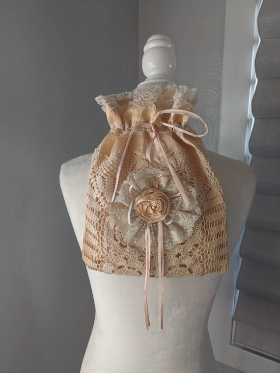 vintage handmade lingerie bag