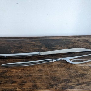 Stainless steel Carvel carving knife and fork set