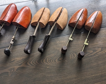 Wooden men's shoe trees