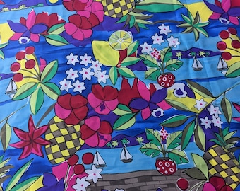 Tropical fabric polyester 2 7/8 yards