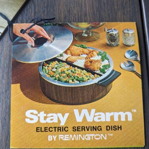 Remington electric food warmer serving dish