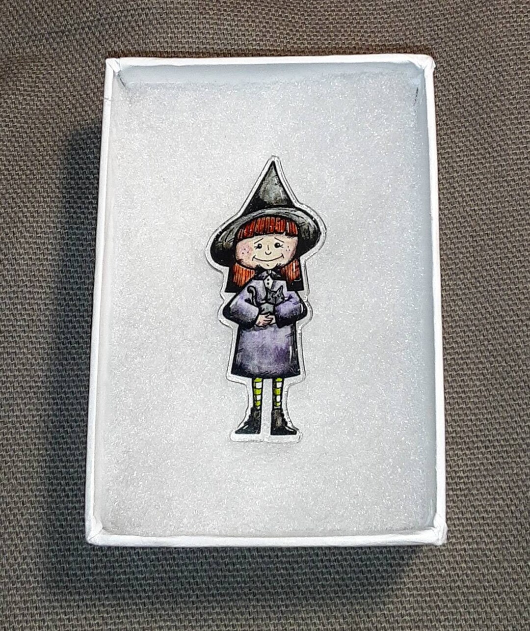 Buy Sweet Violet Witch, Folk Art Halloween Acrylic Pin, Witch Pin, Scatter  Pin Online in India - Etsy, image size:1080x1285