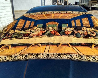 Vintage Italian Last Supper Tapestry