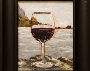 Ocean Wine Glass