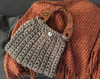 Hand crocheted bag