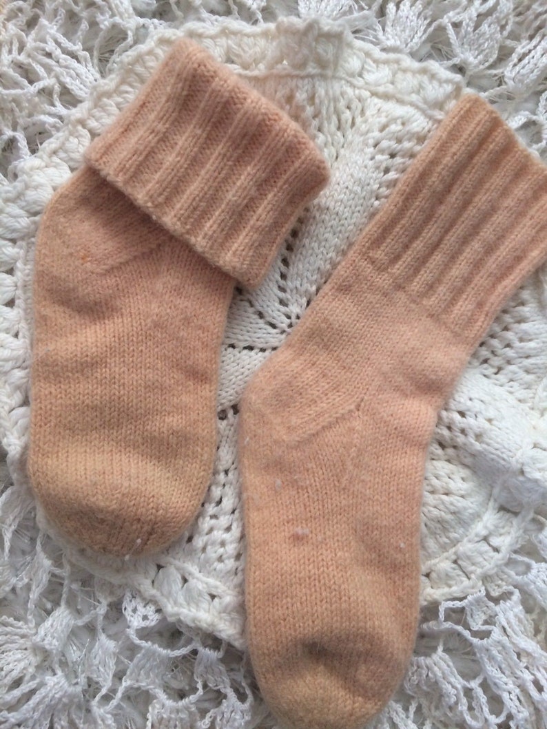 Antique Vtg Baby Doll Pink Wool Winter Warm Primitive Teddy Bear Prim A34