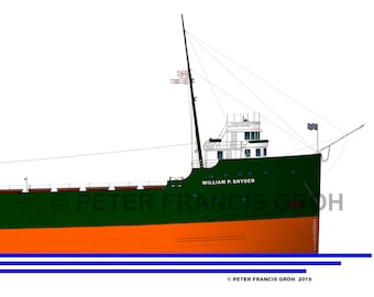 Great Lakes Freighter Ship William P. Snyder (1930)