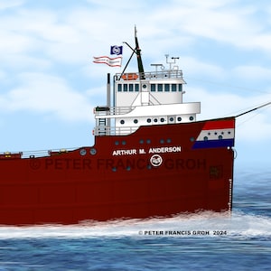 Great Lakes Freighter Ship Arthur M. Anderson (1976)