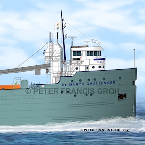 Great Lakes Freighter Ship St. Marys Challenger (2013)